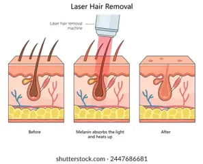 Laser Hair Removal Showing Skin 260Nw 2447686681