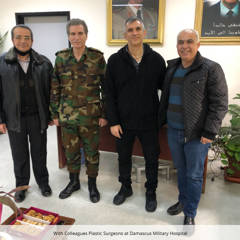 Collaboration meeting with plastic surgeons at Damascus Military Hospital