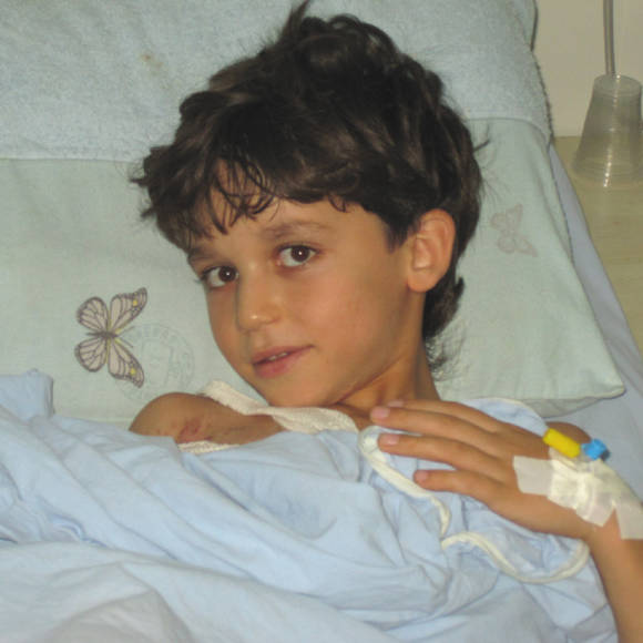 Child receiving compassionate medical care during a humanitarian mission